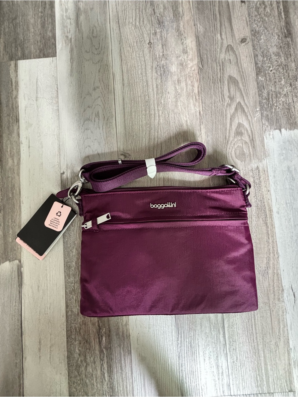 Baggallini Plum Purple Crossbody Bag